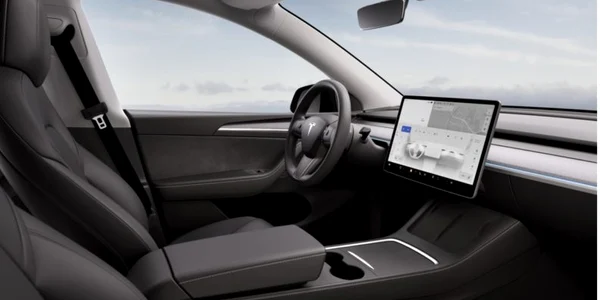 Pagina de comandă a noului model Y Tesla (2) Sursă Teslarati jpg