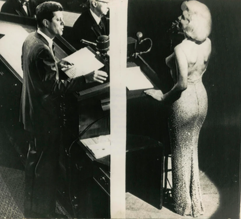 Președintele JFK a fost vrăjit pe loc de Marilyn Monroe.