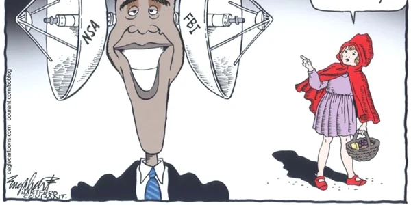 Caricatura a mecanismelor de supraveghere