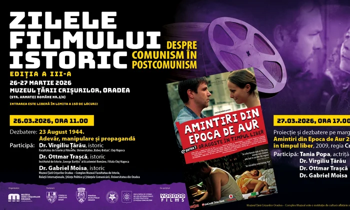 „Zilele Filmului Istoric - Despre comunism în postcomunism”, la Muzeul Țării Crișurilor din Oradea 