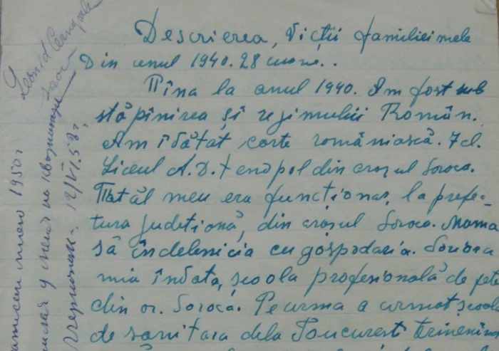 Prima pagină a jurnalului lui Leonid Cernopolc