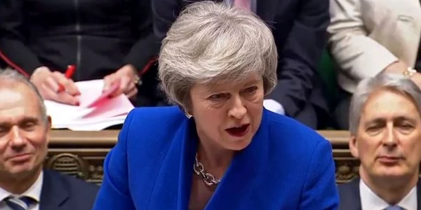 Theresa May in Parlamentul britanic FOTO EPA-EFE