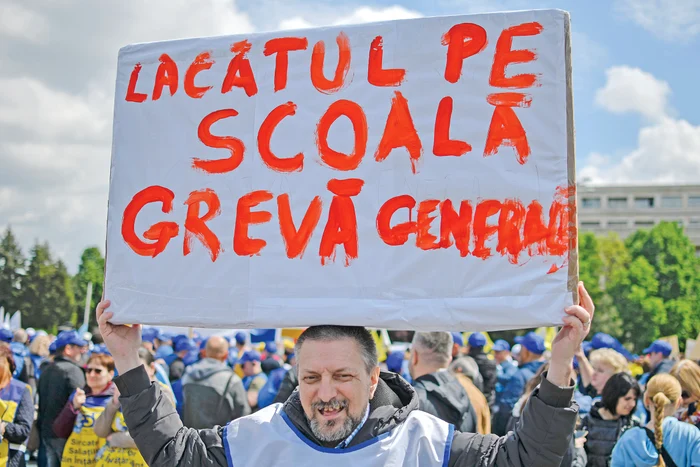 Profesorii sunt  azi în grevă. FOTO: Mediafax