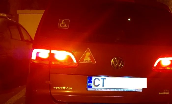 Mașina a fost recuperată după plata taxei de ridicare