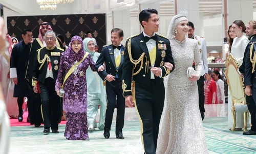 Prințul Abdul Mateen și Anisha ai Bruneiului profimedia 0837553147 jpg