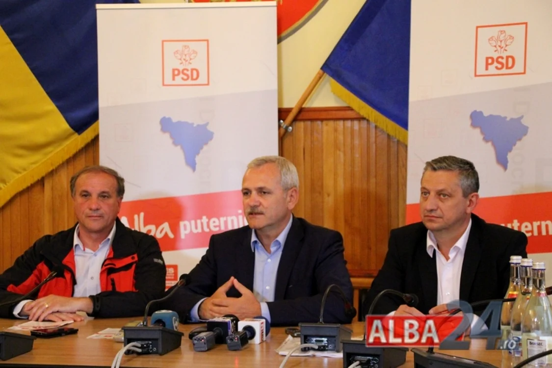 Liviu Dragnea la evenimentul electoral de la Sebeş. Foto: alba24.ro