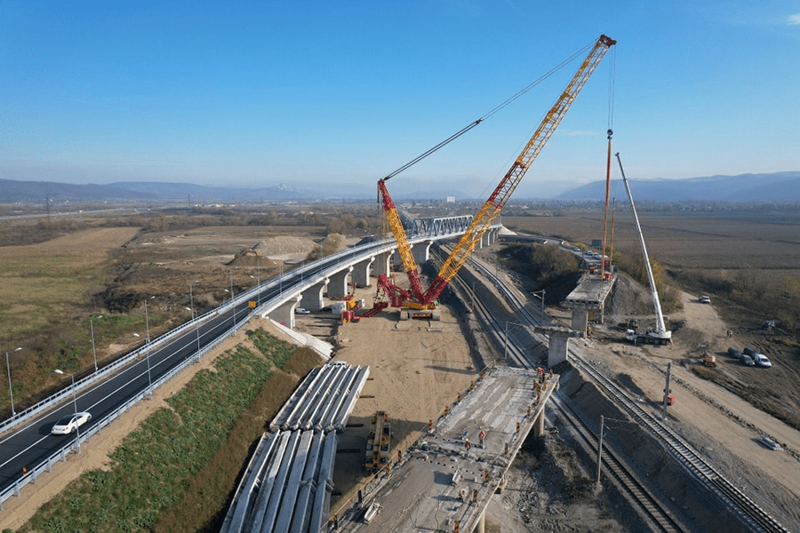 Magistrala feroviară Simeria - Arad: Cum avansează lucrările pe tronsonul Simeria - Gurasada  