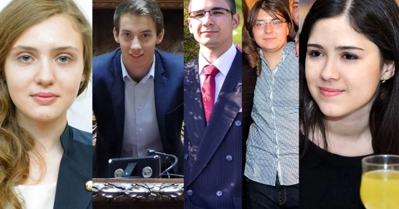 De la stânga la dreapta: Lidia Marta Amarandi, Traian Chiuariu, Robert Hriţac, Lucia Indrei şi Sabina Mirea