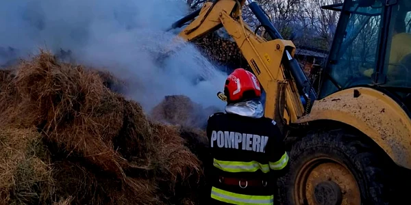 incendiu in localitatea Hulubeşti, Giurgiu foto IGSU jpg