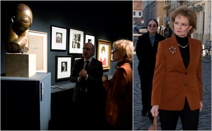 Margareta a României, față în față cu arta „regelui sculpturii”. FOTO: Daniel Angelescu, Casa Regală