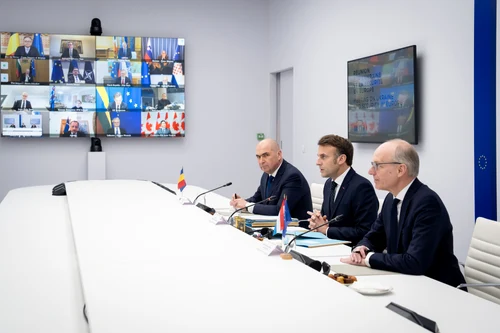 Bolojan participă la reuniunea informală convocată de Emmanuel Macron la Paris FOTO Administrația Prezidențială