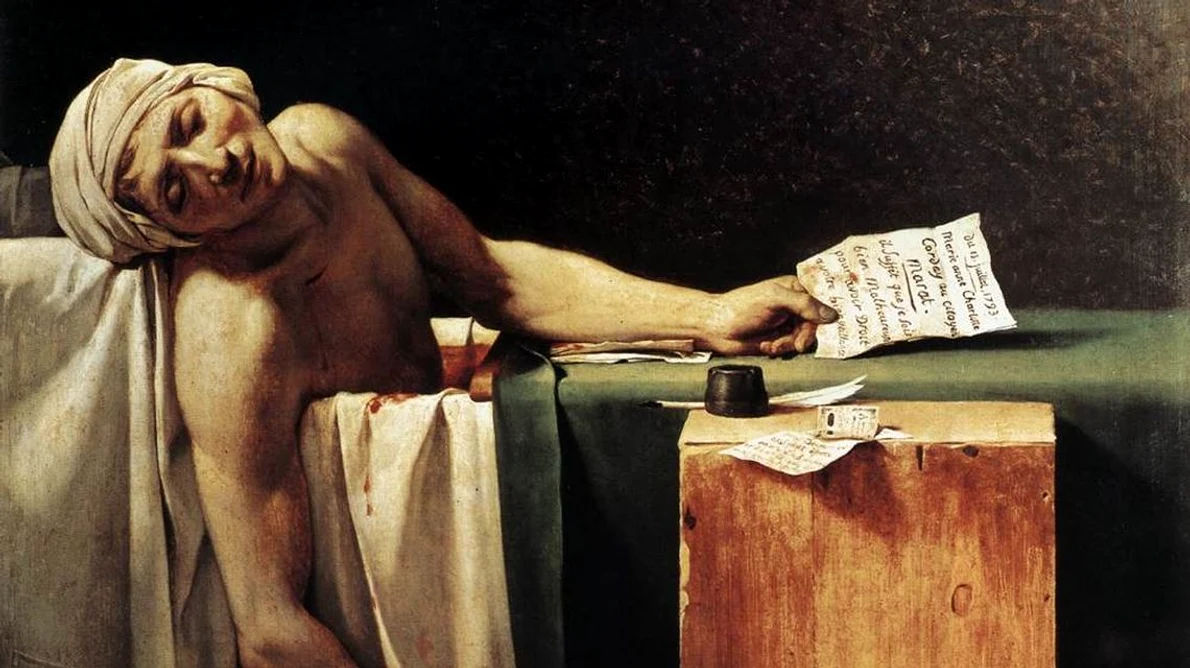 Un tablou transformat în icoană a revoluției franceze: «Marat asasinat» de Jacques Louis David jpeg