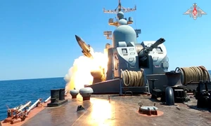 Putin a lansat exerciții navale cu rachete în Marea Neagră în 2023 FOTO Profimedia 