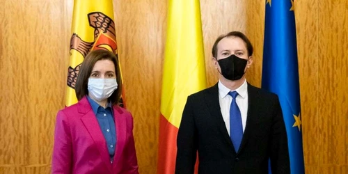 Premierul Florin Citu s-a intalnit cu preşedintele Republicii Moldova Maia Sandu foto gov ro