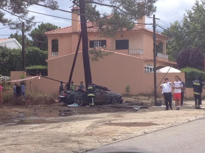 Maşina lui Jara, distrusă în urma accidentului