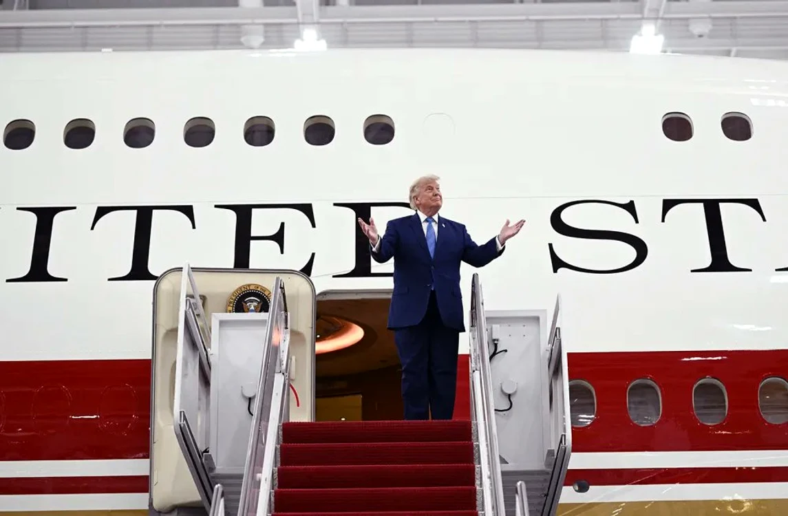 Președintele Donald Trump, la plecarea spre Ankara/FOTO:X
