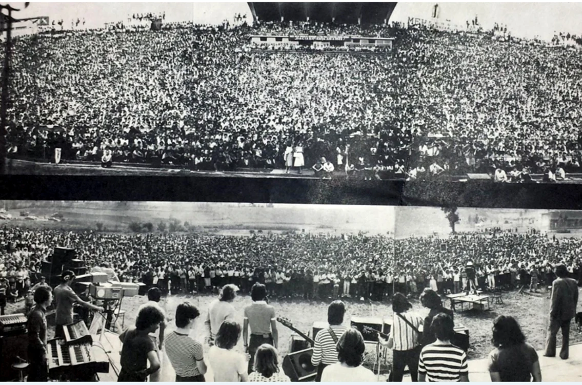 Pe 15 iunie 1985 6 oameni au muirt și 100 au fost răniți, în timpul spectacolului „Cenaclul Flacăra”