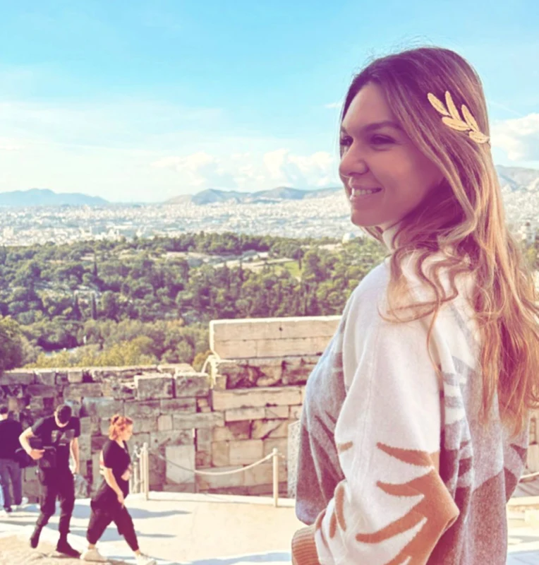 Simona Halep în Grecia  FOTO Instagram png