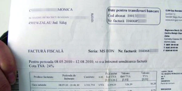 Pe noua factură de regularizare va apărea suma întreagă pe cele trei luni, cu sumele estimate scăzute