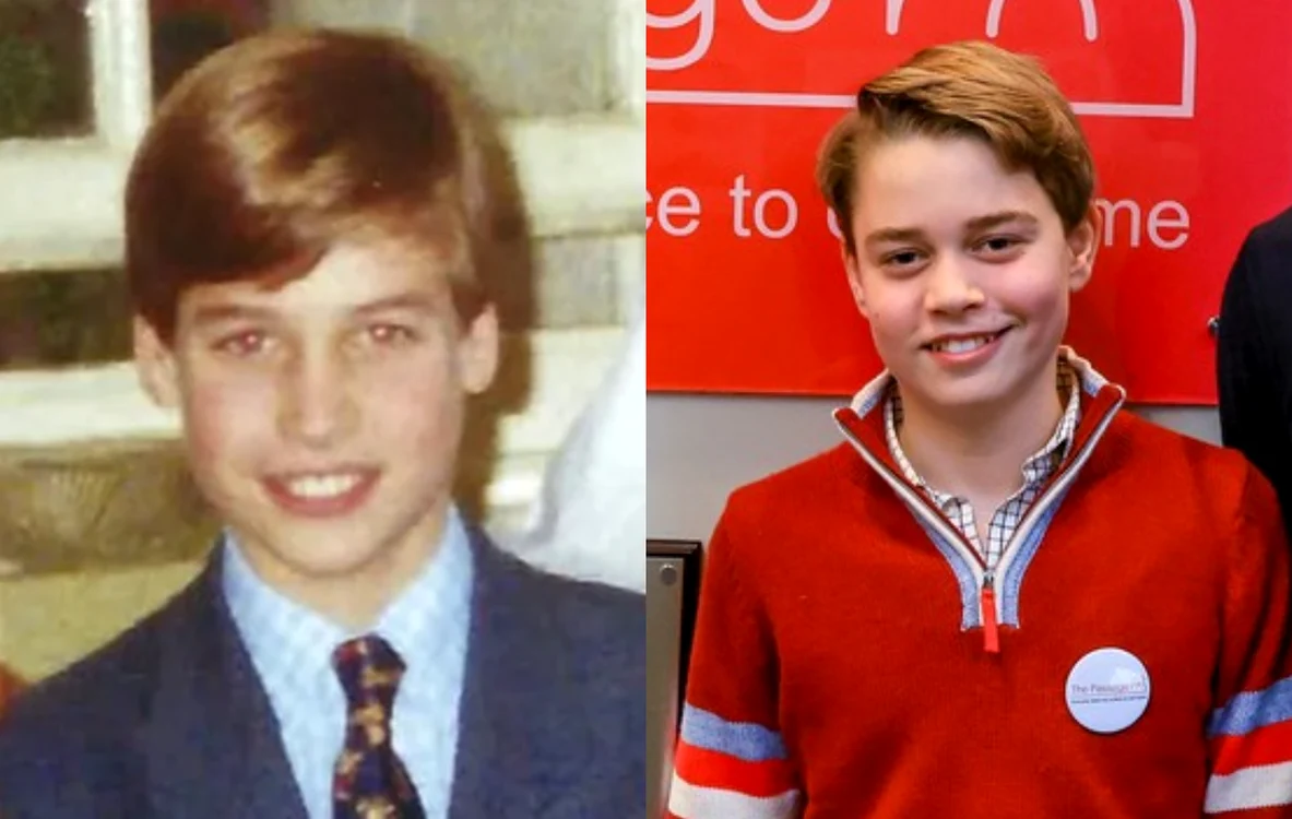 Prințul William și Prințul George foto colaj Instagram Profimedia jpg