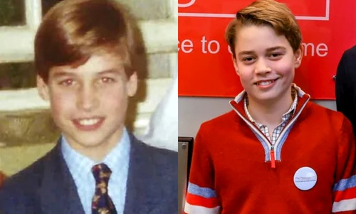 Prințul William și Prințul George foto colaj Instagram   Profimedia jpg