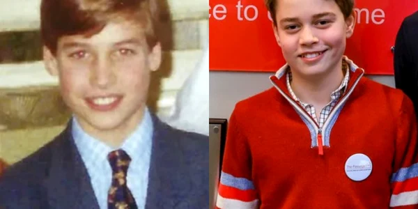 Prințul William și Prințul George foto colaj Instagram   Profimedia jpg