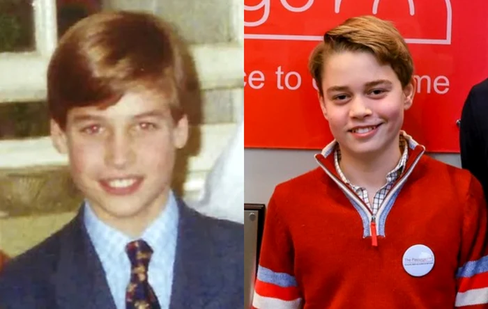 Prințul William și Prințul George foto colaj Instagram   Profimedia jpg