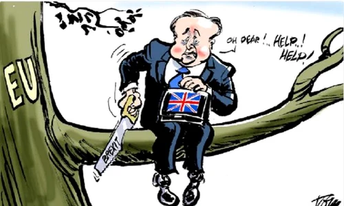 David Cameron a fost şi el ţinta unor desene pline de sarcasm  jpeg