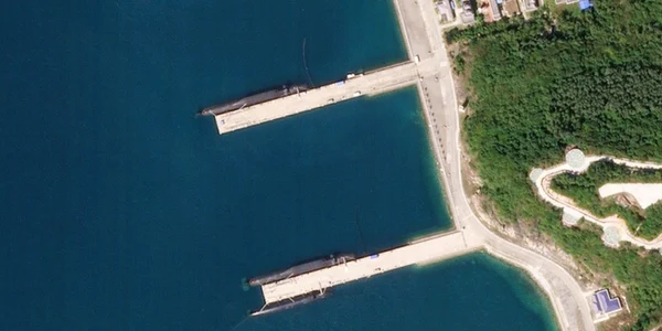 Santier naval chinez FOTO Defense One via Planet Labs