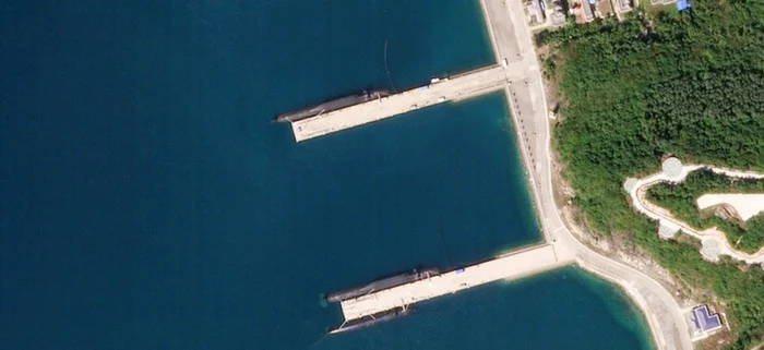 Bază navală chineză FOTO Defense One via Planet Labs