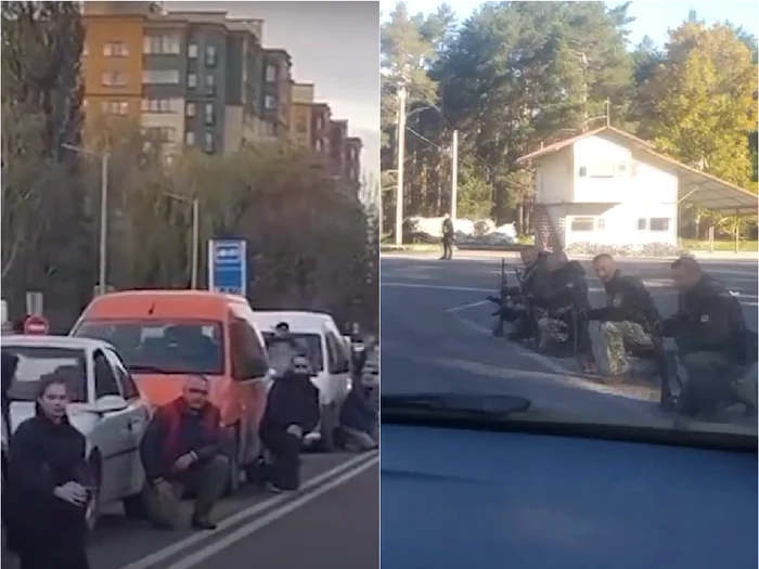 Oamenii îngenunchează în fața cortegiilor funerare Foto: Colaj/ captură viedo