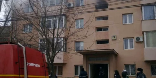 incendiu apartament Galati