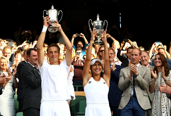 La sfârșit, cuplul regal s-a fotografiat cu câștigătorul finalei Wimbledon