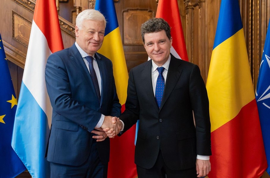 Nicușor Dan, întâlnire cu președintele Parlamentului din Luxemburg. „Avem un dialog de apărare foarte activ”