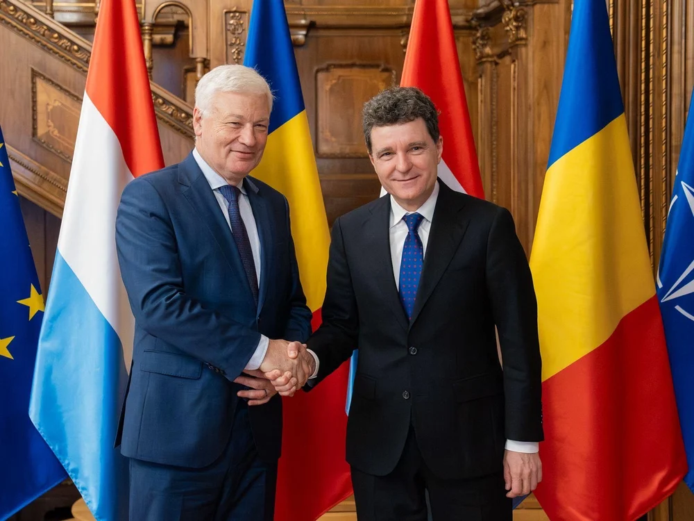 Nicușor Dan, întâlnire cu președintele Parlamentului din Luxemburg. „Avem un dialog de apărare foarte activ”