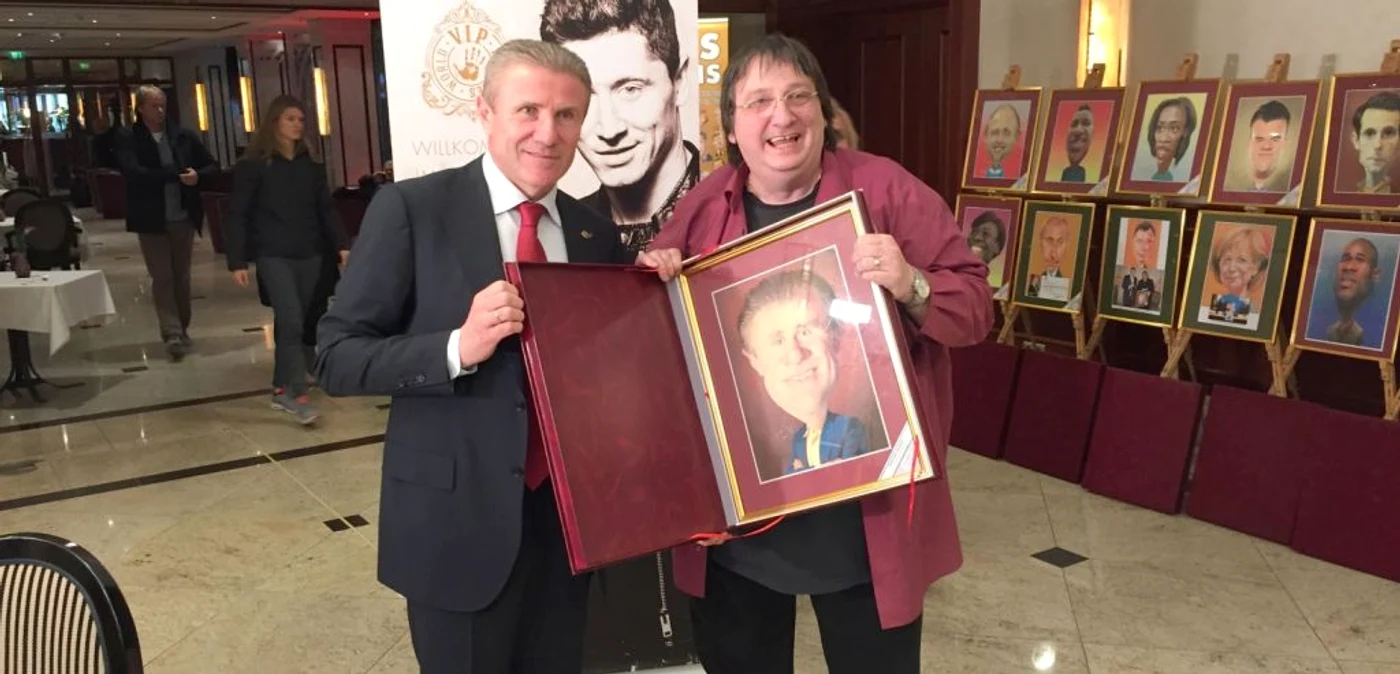 Ştefan Popa Popa's alături de fostul mare campion Sergej Bubka