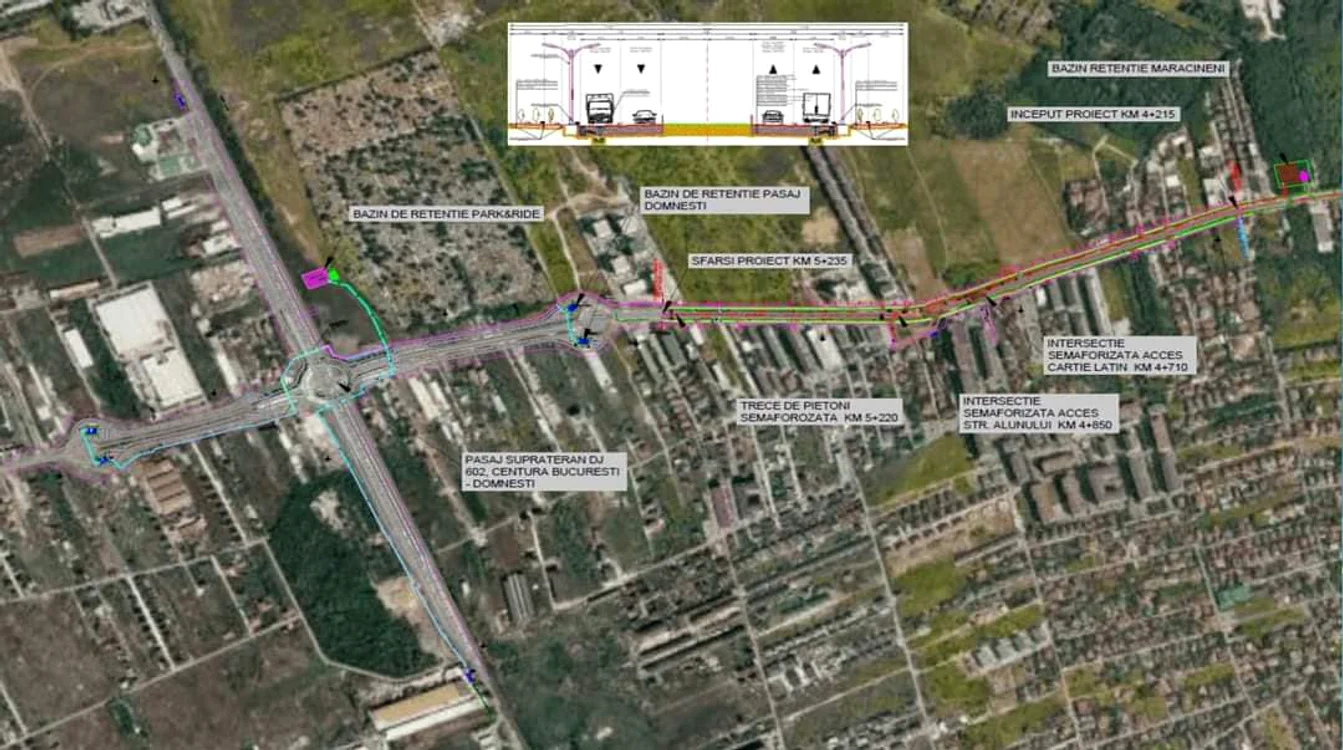 Proiectul de supralărgire Prelungirea Ghencea; Foto: Facebook Ionel Scrioşteanu