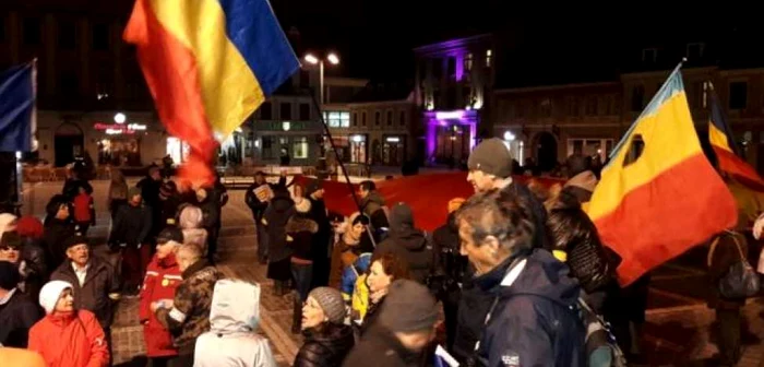 Protest la Braşov. FOTO: Simona Suciu