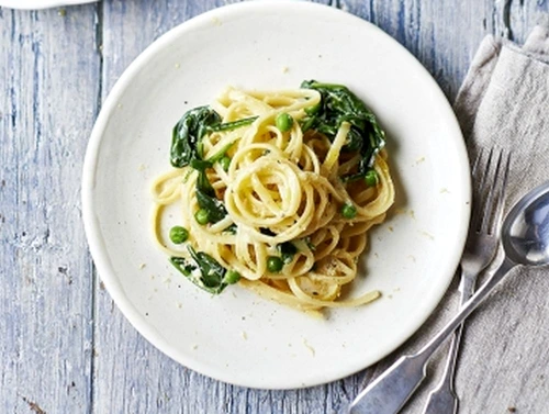spaghete carbonara vegetariene jpeg