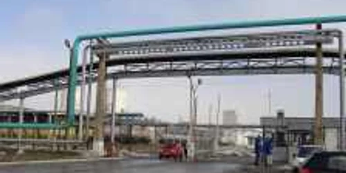 Intrarea spre sectia Electroliza unde a avut loc incendiul