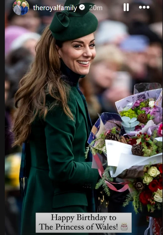 Mesajul de la mulți ani din partea lui Charles pentru Kate Middleton foto Instagram
