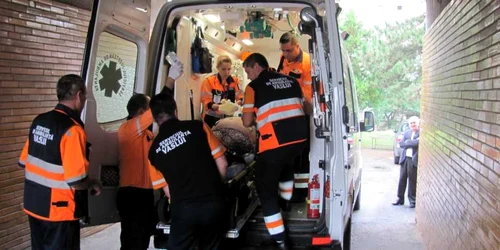 victime accident sirbi in ambulanta