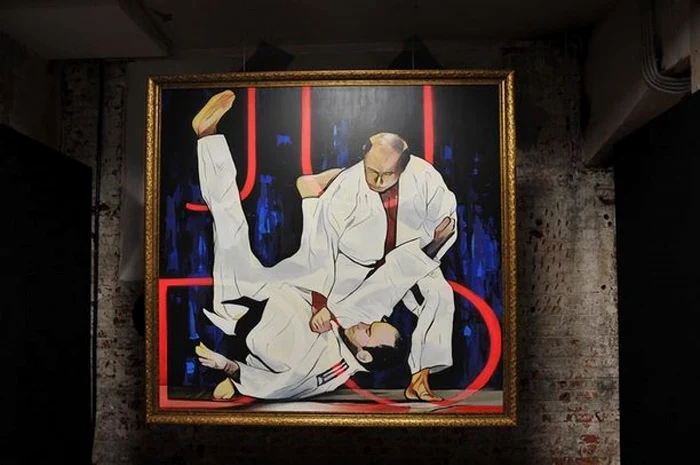 Vladimir Putin prezentat învingând la judo FOTO Arplay Press Service