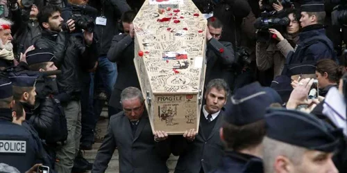 inmormantare Bernard Verlhac - Charlie Hebdo FOTO AP