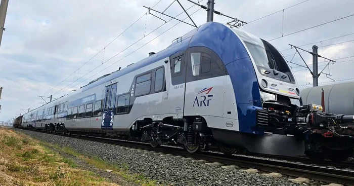 Primul tren electric PESA a ajuns în România Foto: Facebook ARF 