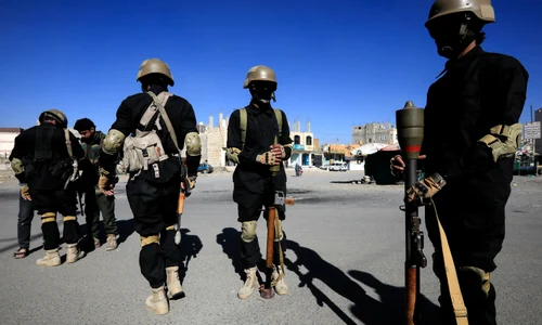 Rebeli houthi în Yemen FOTO EPA-EFE