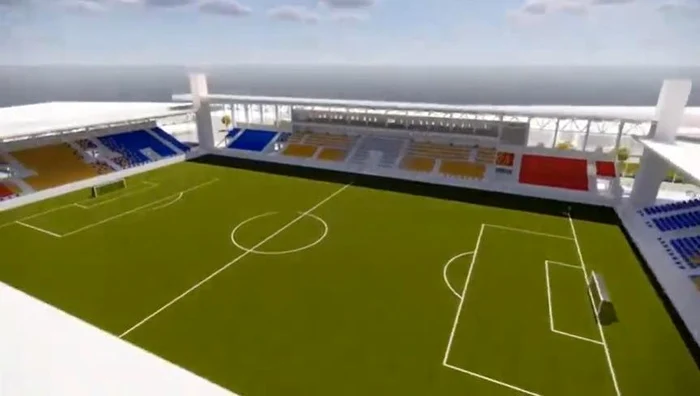 Macheta stadionului "Lego" din Timișoara