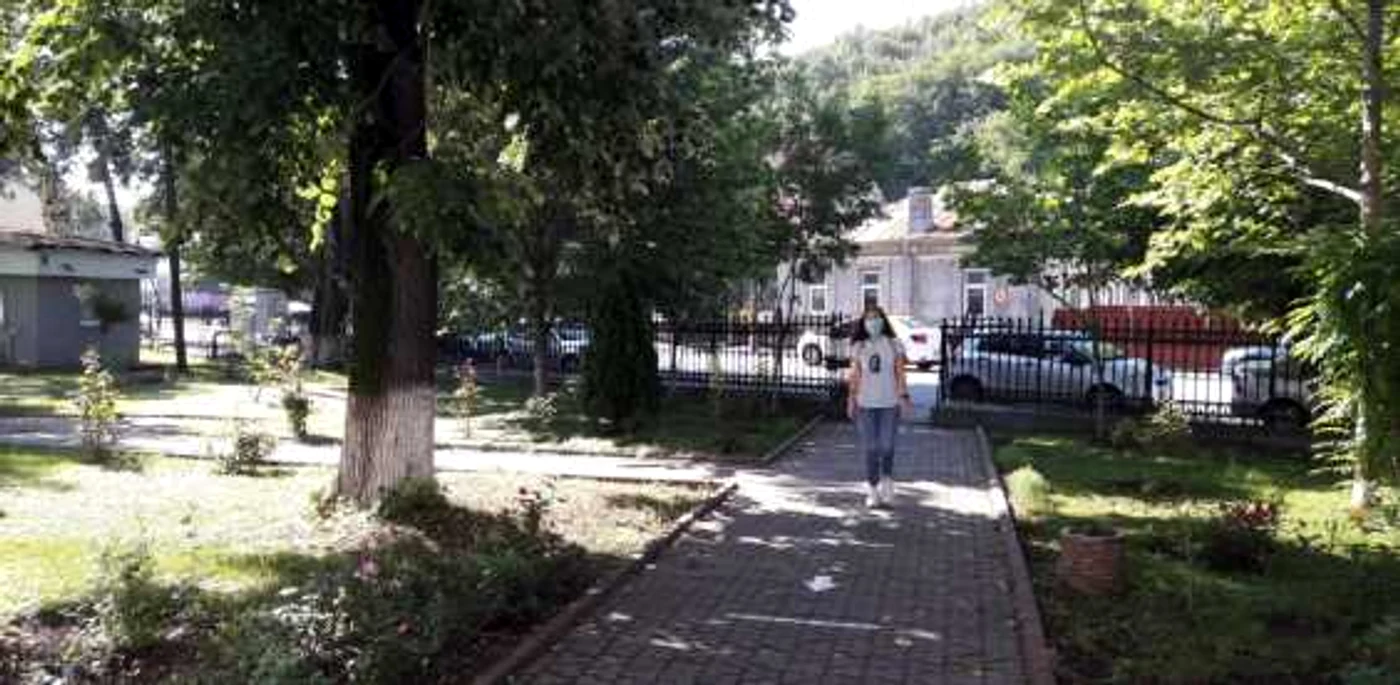 Elevii sunt programaţi pe grupe şi direcţionaţi în sălile de clasă unde nu pot intra mai mult de 10 FOTO: Alina Mitran