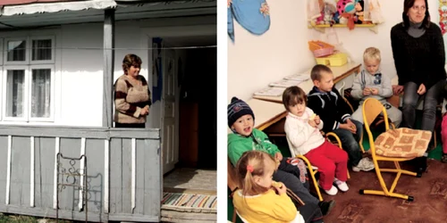 Una din grădiniţe funcţionează într-o casă închiriată, micuţii fiind obligaţi să stea înghesuiţi în camerele înguste