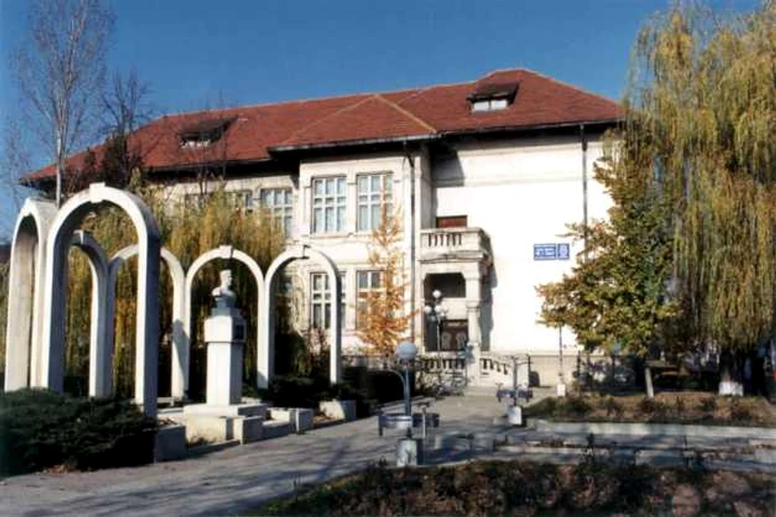 Bustul lui Al. I. Cuza, din faţa Colegiului cu acelaşi nume